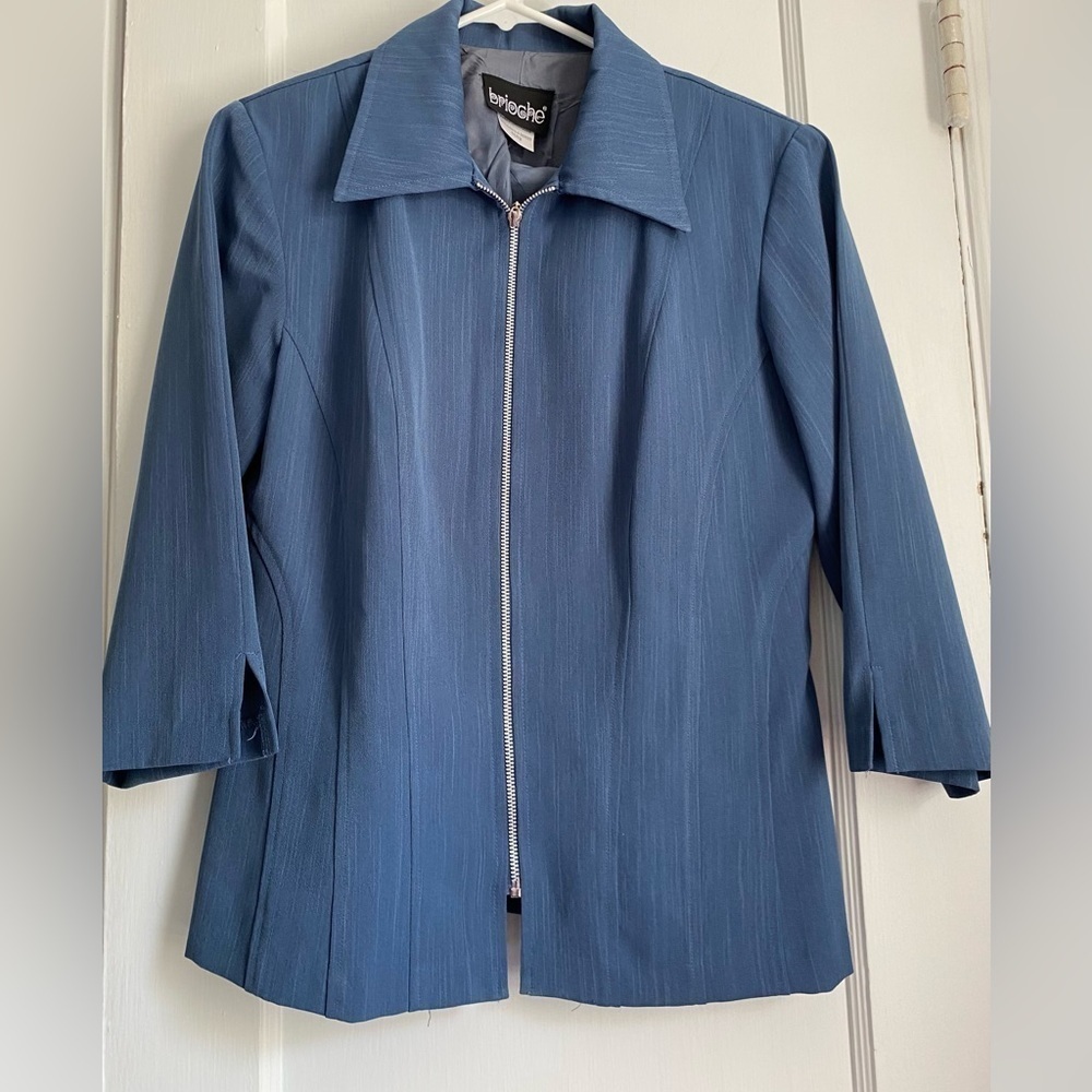 Brioche Blazer 3/4 sleeves, Size: 11-12